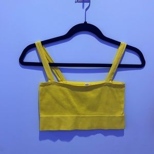 super cute yellow crop top